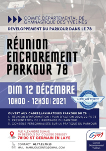 Réunion encadrement parkour 78 Réunion encadrement parkour 78