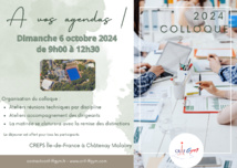 CRIFGYM - Colloque annuel - Dimanche 06 Octobre 2024 - 9h-12h30 CRIFGYM - Colloque annuel - Dimanche 06 Octobre 2024 - 9h-12h30