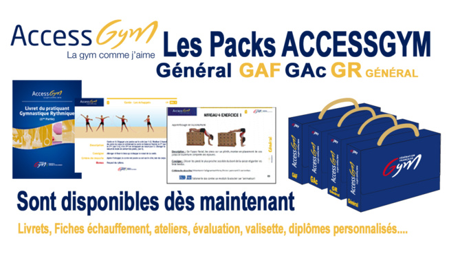 LES PACKS ACCESSGYM sont DISPONIBLES