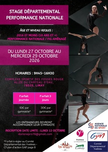 GAF - Stage Performance du 27 au 29 octobre 2025