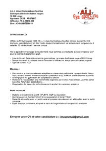 OFFRE D'EMPLOI : LIMAY - ENTRAINEUR GAF