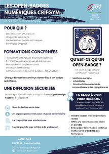 Valorisez vos compétences avec les Open-Badges numériques CRIFGYM