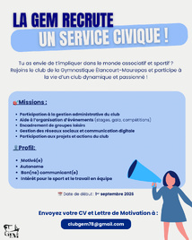 GEM - Offre de mission Service Civique GEM - Offre de mission Service Civique
