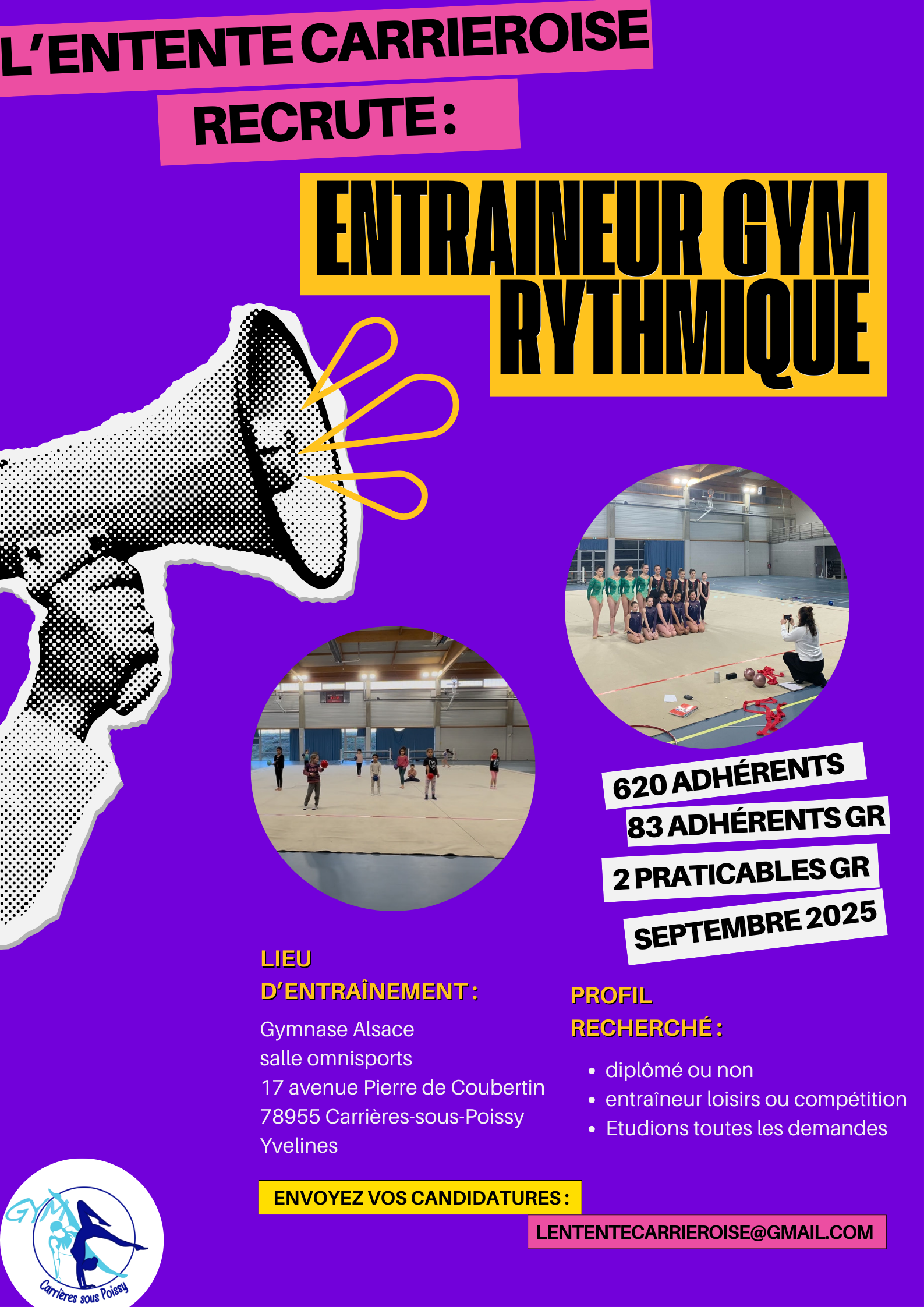 OFFRE D'EMPLOI : ENTRAINEUR GR - Carrières-sous-Poissy