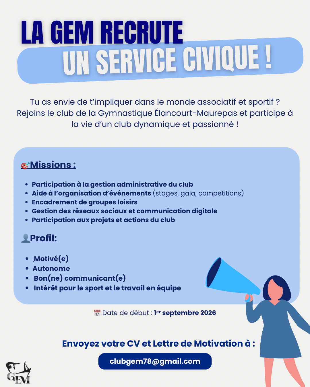 GEM - Offre de mission Service Civique