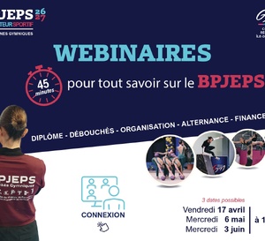 Webinaires d'info - Formation BPJEPS