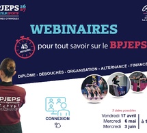 Webinaires d'info - Formation BPJEPS